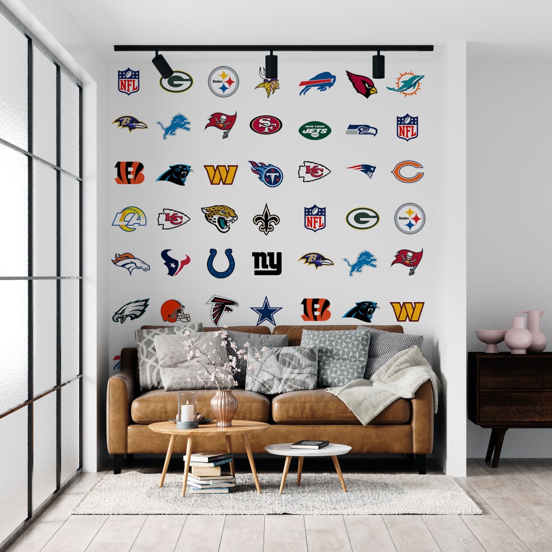 NFL Decor Wallpaper, Hype Room, American Football Wallpaper, Sporty