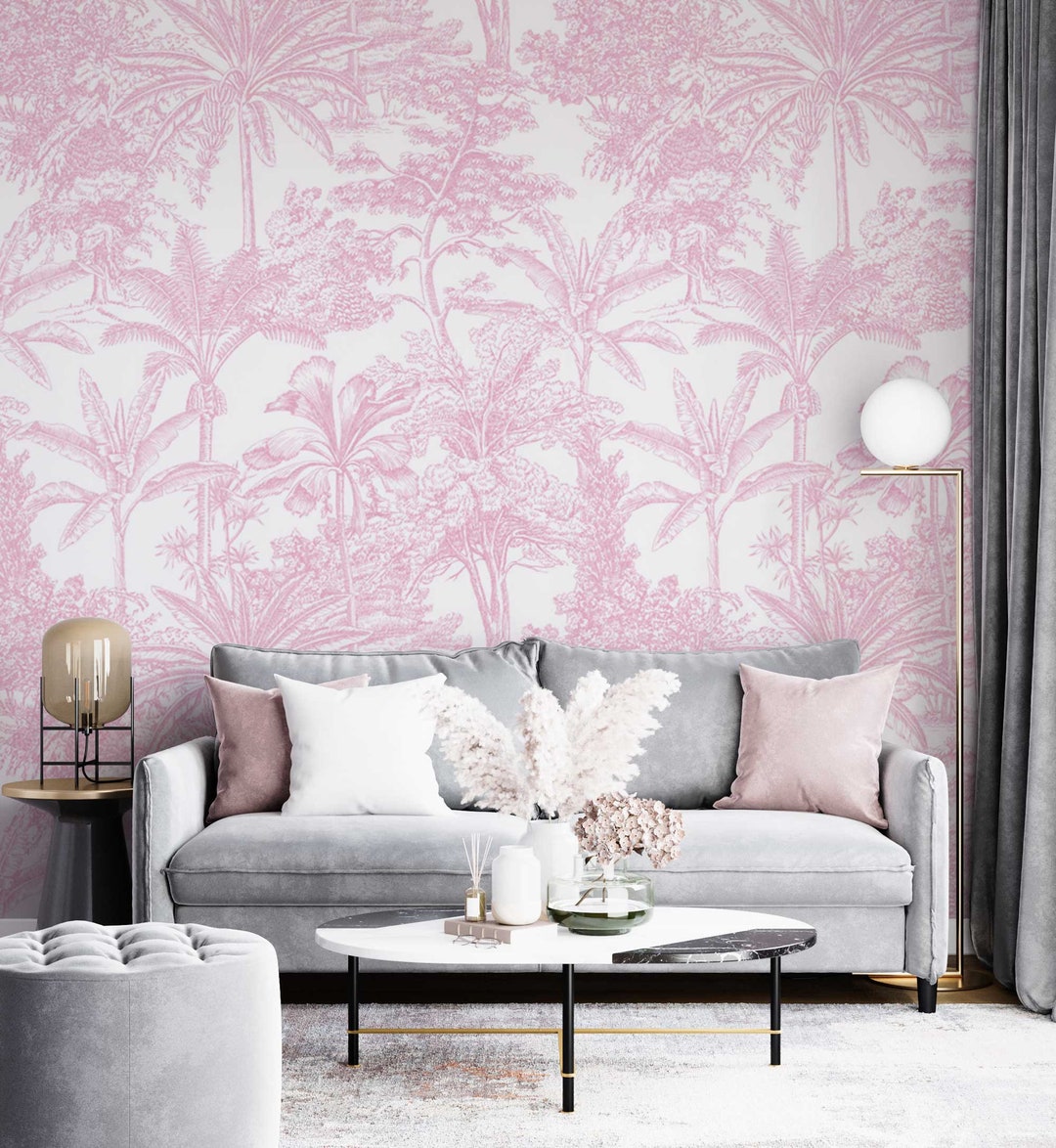 Baby Pink Wallpaper French Toiles Wallpaper Toiles De Jouy Wallpaper