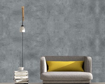 Rustic Concrete Removable Wallpaper: Gray Industrial Wall Mural