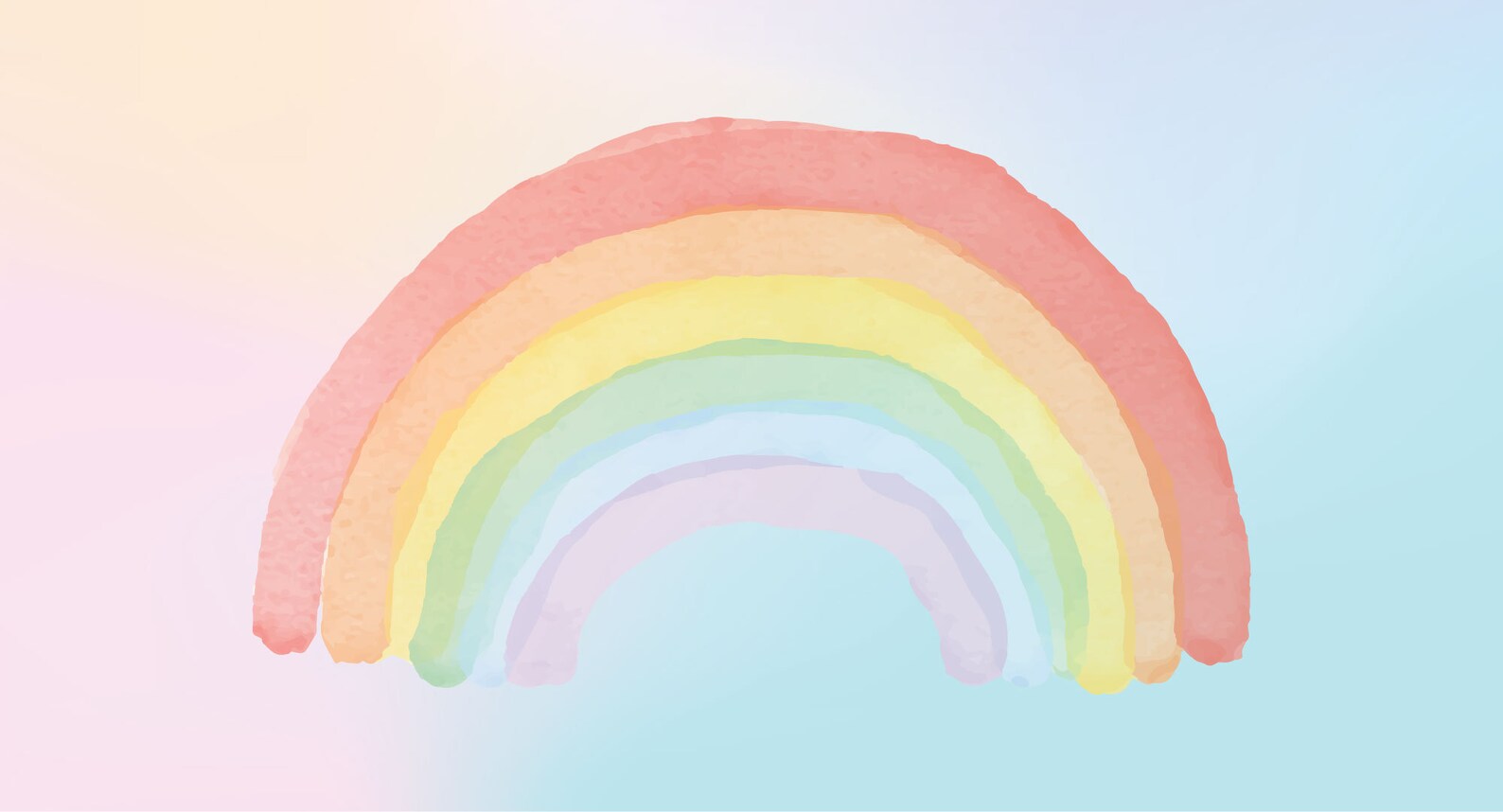 Rainbow Wallpaper, Peel and Stick Nursery Wall Decor, Kids Wall Mural ...