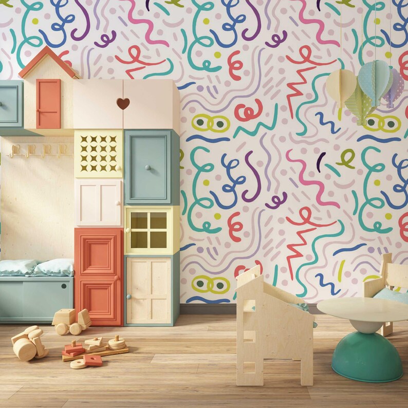 Colorful Wallpaper - Fun Wallpaper - Kids Wallpaper - WIV 648 image 9