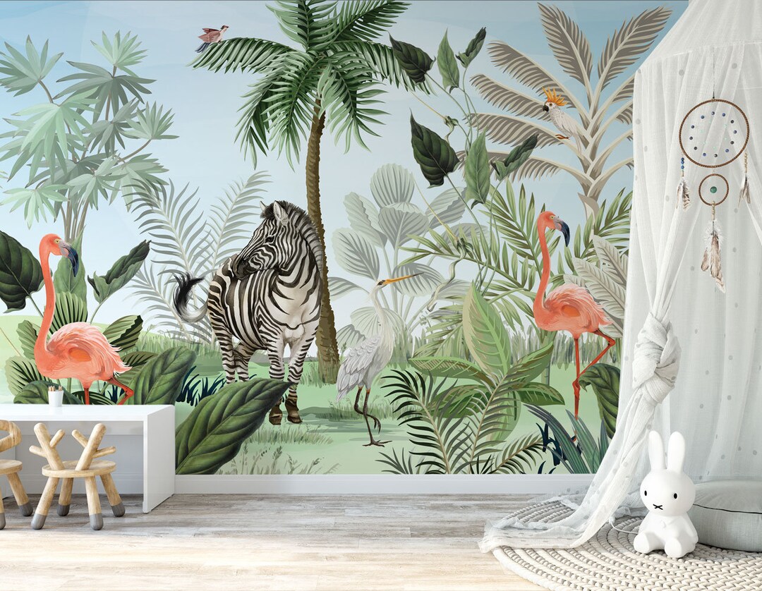 Off White Zebra Print Behang Muurschildering - Hovia, image size:1080x838