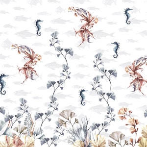 Sea Wallpaper - Fishes Wall Mural - Coral Reef Wall Decor - Belize Reef ...