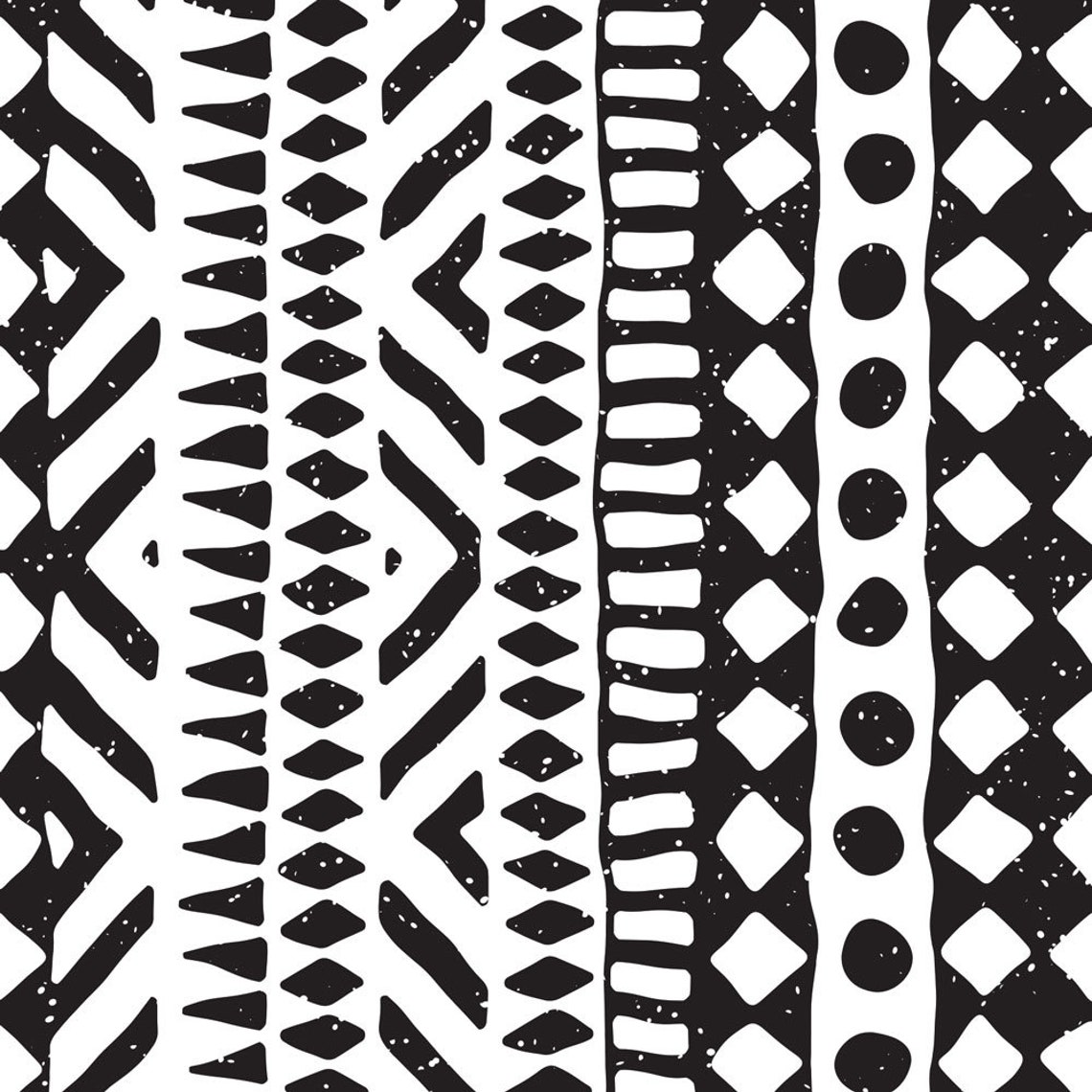 Black and white bohemian wallpaper African wallpaper boho - Etsy Nederland