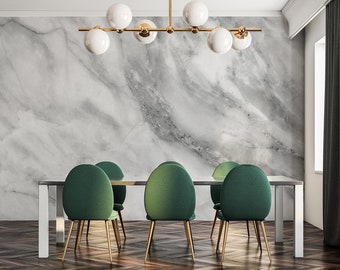 Carrara Marble Wallpaper, Modern Art Wallpaper, Abstract Marble Wallpaper, Marble Liquid Ink Effect, Marble Texture Wall WIV 295