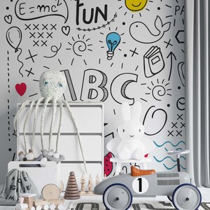 Fun Wallpaper for Kids - ABC Wallpaper Kids - Alphabet Wallpaper Kids - Colorful Wallpaper - ABC Fun - WIV 729 image 4