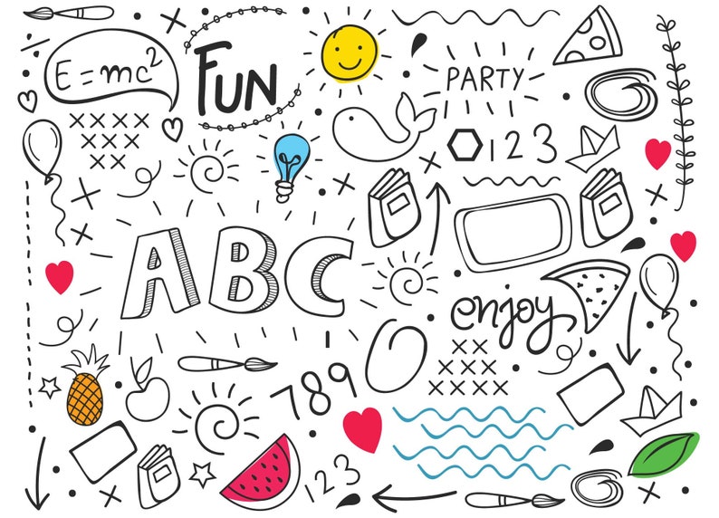Fun Wallpaper for Kids - ABC Wallpaper Kids - Alphabet Wallpaper Kids - Colorful Wallpaper - ABC Fun - WIV 729 image 2