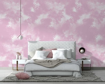 Ombré Wallpaper Pink - Watercolor Wally - Tie Dye Wallpaper - Kids Wallpaper - Teen Wallpaper - Tie Dye Pink - WIV 479