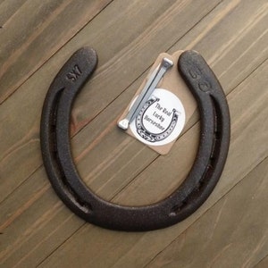 Real Lucky Horseshoe, Ready to Hang, Unique Housewarming Gift, Graduation Gift, Wall Décor, Good Luck Charm, Upcycled Horseshoe, Bronze