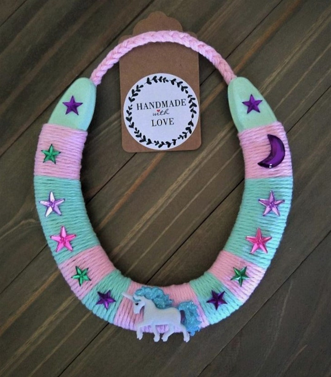 Handcrafted Real Lucky Horseshoe, Unique Baby Shower Gift, Nursery Wall
