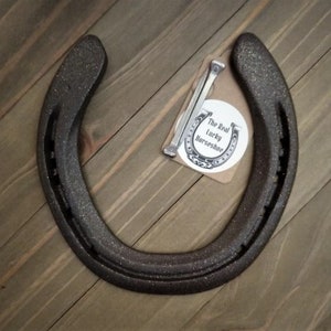 Real Lucky Horseshoe, Ready to Hang, Unique Housewarming Gift, Graduation Gift, Wall Décor, Good Luck Charm, Upcycled Horseshoe, Bronze