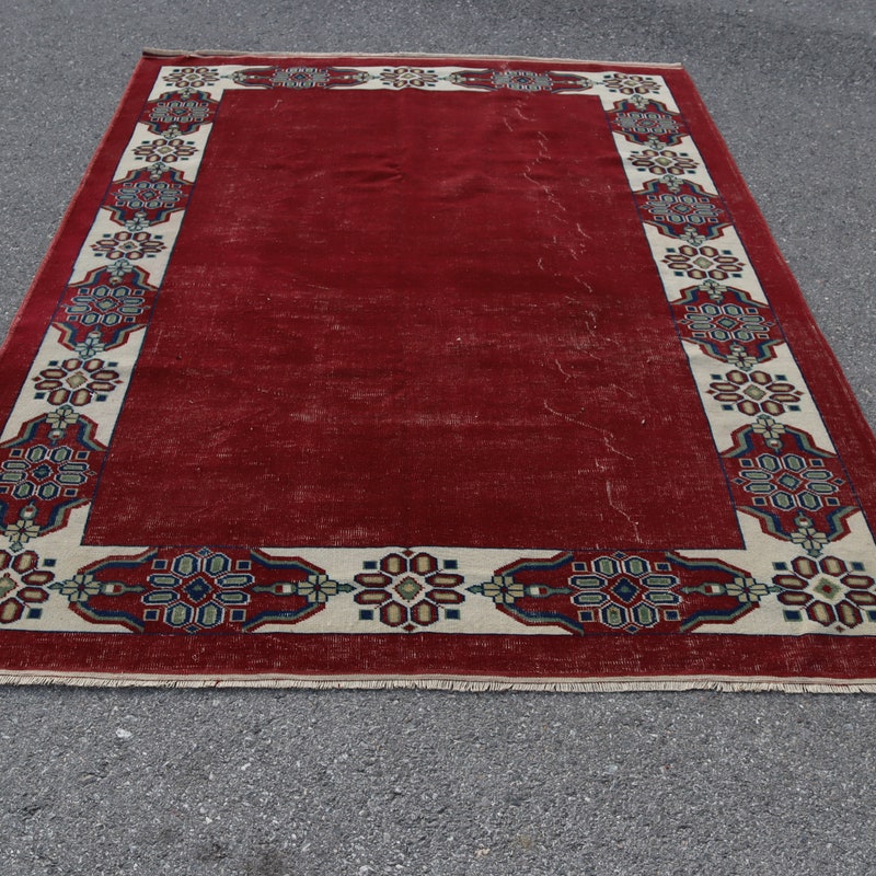 Red Rug - Etsy