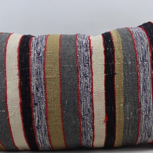 living room decor kilim pillow lumbar pillow handmade vintage pillow home decor pillow turkish anatolian pillow 16x24 pillow cover code 1307