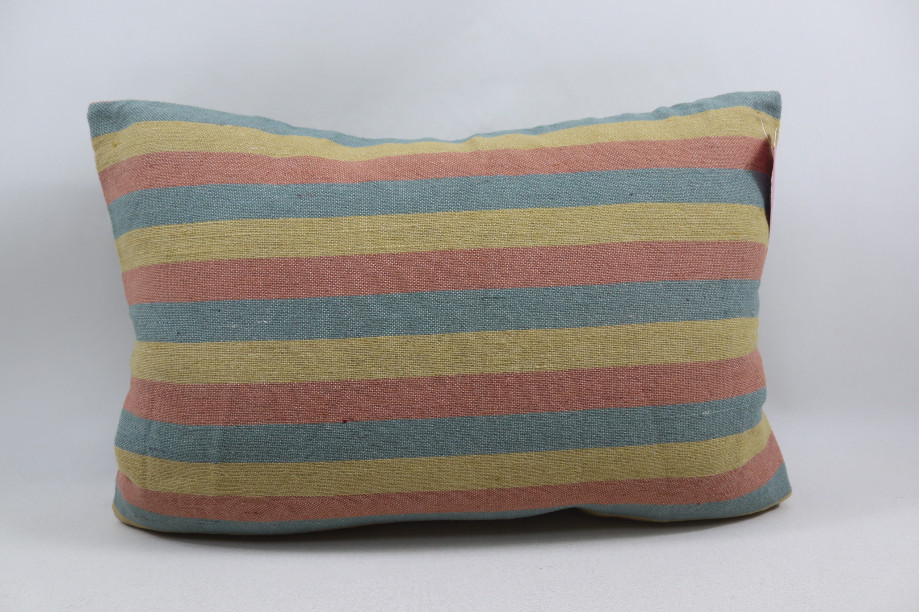 decorative kilim pillow striped kilim pillow handmade wool kilim pillow bohemian kilim pillow turkish pillow 16x24 pillow cover no 1788