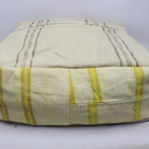 Square pouf, Kilim beanbag, Footstool, Oriental pillow, Camping pillow, Ottoman pouf, Boho decor, Pouf cover, 24x24 height 8 inches No 188
