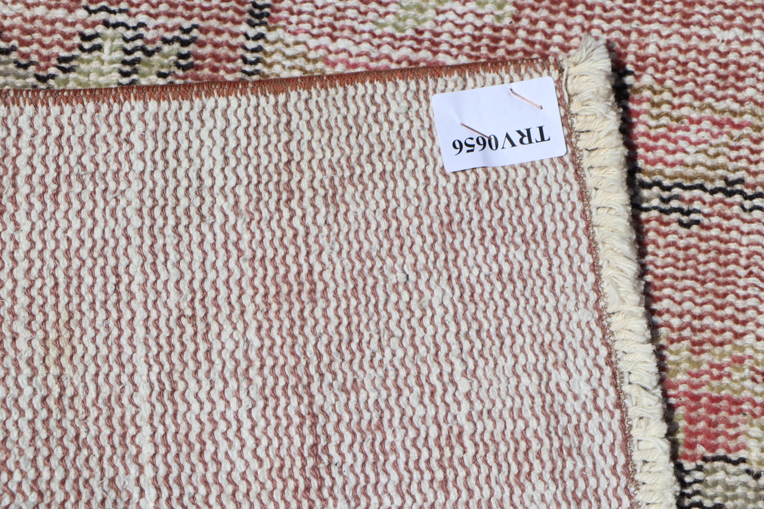 トルコの花柄ラグ、ヴィンテージエリアラグ、ハンドメイドウールラグ