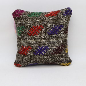 natural wool rug pillow ethnic decor rug pillow anatolian carpet pillow bench design pillow boho pillow 12x12 inch rug pillow cover no 373