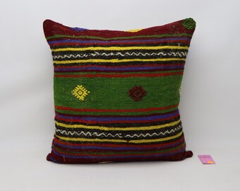 turkish unique kilim pillow special design kilim pillow throw pillow anatolian pillow patchwork pillow 24x24 inch kilim pillow cover no 818