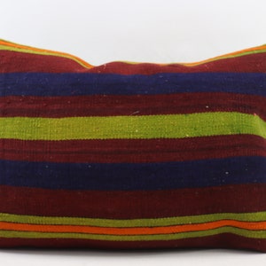 dekoracja ławki kilim poszewka na poduszkę poduszka lędźwiowa poduszka z wełny organicznej boho dekoracyjna poduszka turecka poduszka kilim 16x24 poszewka na poduszkę kod 1285
