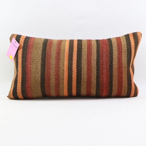 home decor kilim pillow cover bohemian decor pillow lumbar pillow 10x20 handmade wool pillow decorative pillow turkish pillow cover no 2815