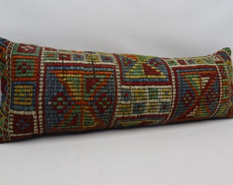 decorative kilim pillow cover organic boho pillow striped home decor pillow patio decor kilim pillow 12x36 inches pillow cover code 1684