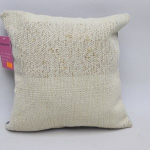Cuscino di canapa anatolico, cuscino organico, kilim etnico, cuscino per la casa, cuscino kilim per la casa, copertura del cuscino kilim 12 x 12 pollici, n. 451