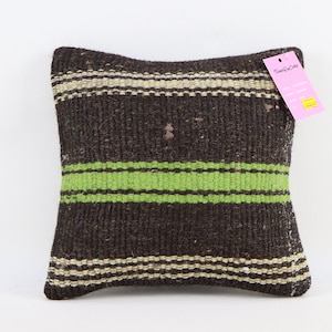 copertura del cuscino kilim di lana nomade cuscino di tiro cuscino a strisce kelim kissen cuscino del divano arredamento azteco cuscino 12 x 12 pollici copertura del cuscino no 78