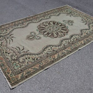 Turkish area rug, Overdyed large rug, Bohemian rug, Oriental rug, Handmade rug, Vintage rug, Ethnic rug, Decorative rug 5.5 x 9.0 ft TR4982