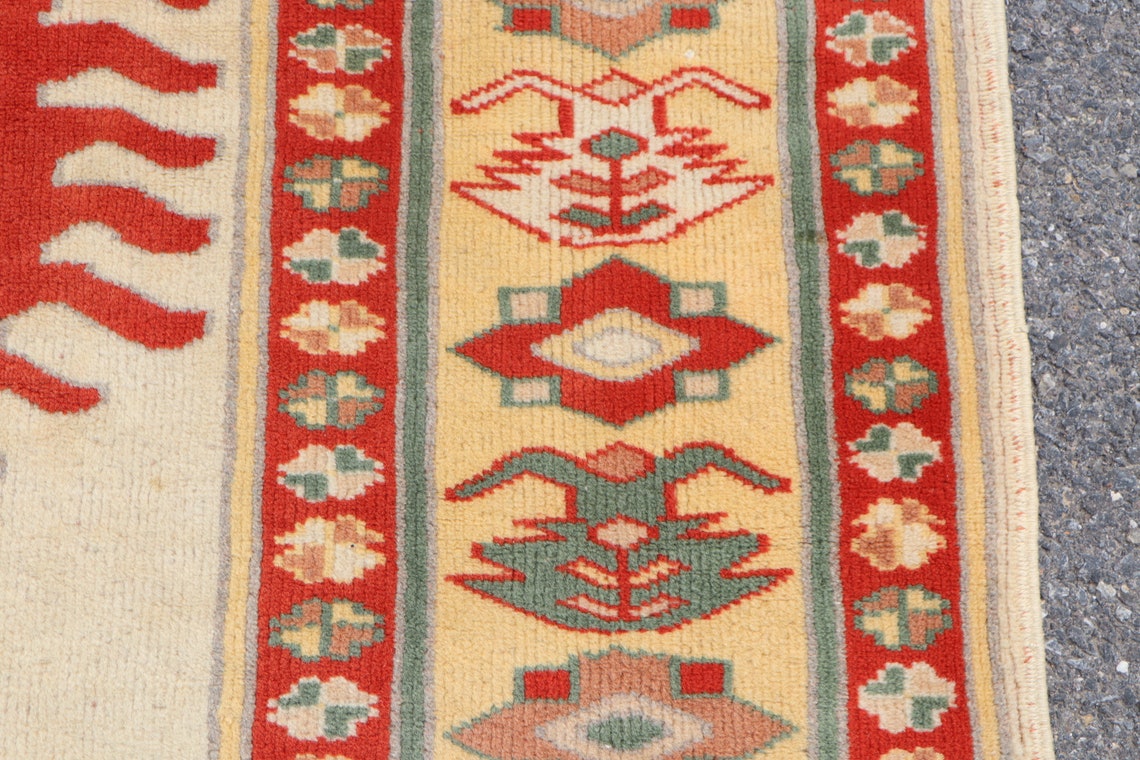 Turkish Area Rug Vintage Red Rug Handmade Small Rug Etsy