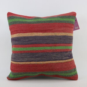 natural pillow kilim pillow cover anatolian pillow woven cushion cover home decor pillow decorative kilim pillow 18x18 pillow cover no 1044