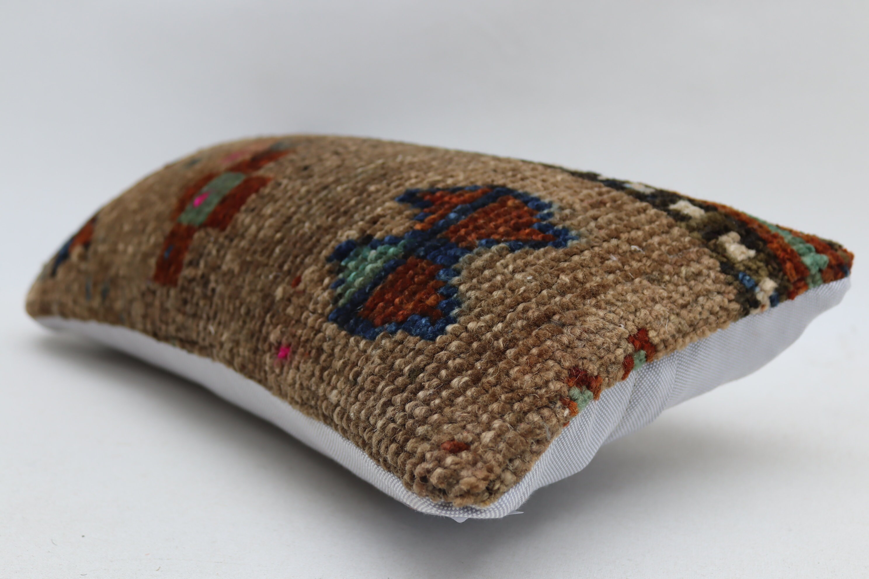 Lumbar rug pillow handmade carpet pillow boho decoration Etsy