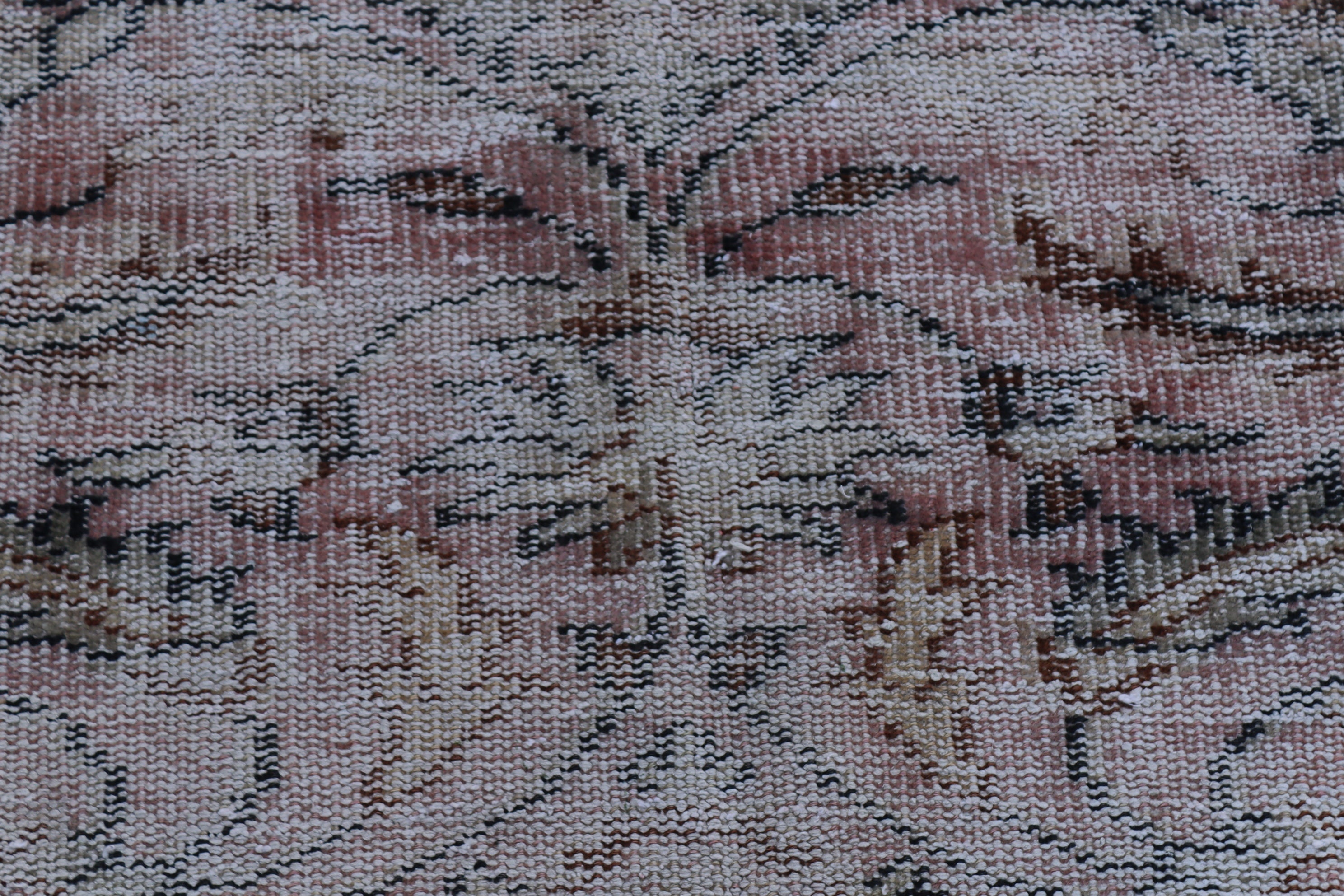 Turkish Pale Red Rug, Vintage Oriental Rug, Bohemian Large Rug, Rustic ...