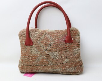 Turkish bag, Boho bag, Wool handmade Kilim bag, Bohemian bag, Ethnic bags, Hand bag, 10x14 Handmade bag, Turkish Kilim bag, Ethnic bag, 103