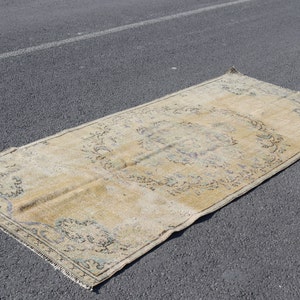 turkish rug, overdyed rug, oriental rug, vintage rug, boho decor rug, turkey rug , handmade area rug FREE SHIPPING 3.7 x 8.4 ft  TR0433