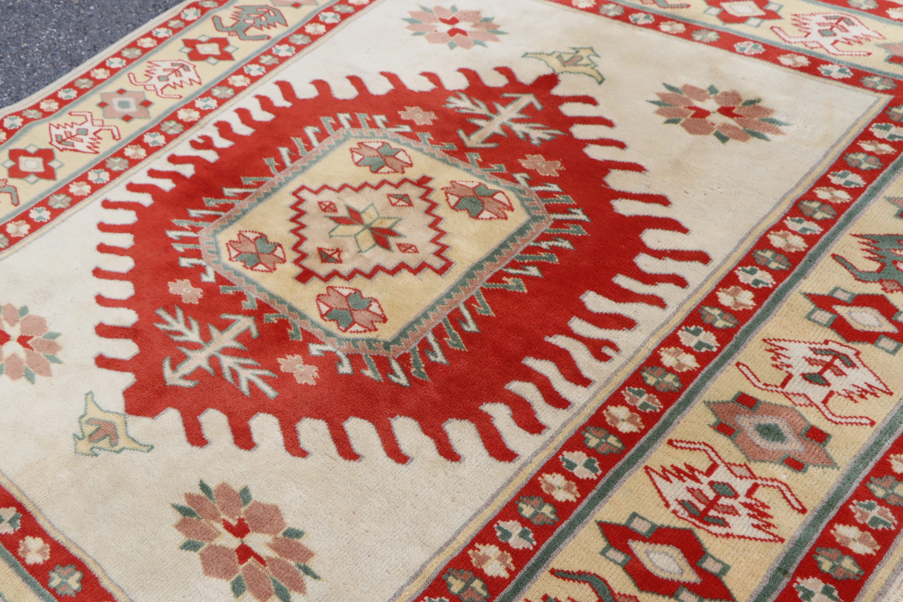 Turkish Area Rug Vintage Red Rug Handmade Small Rug Etsy
