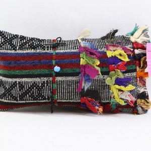 Kilim turco copertura del cuscino cuscino lombare cuscino di lana intrecciata a mano decorazioni per la casa cuscino decorativo cuscino di tiro 8x16 pollici fodera per cuscino no 786