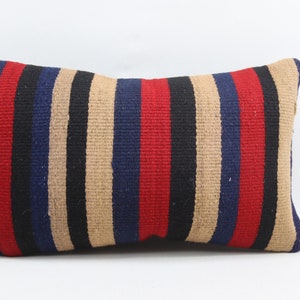 sofa lumbar kilim pillow cover turkish pillow home decor pillow decorative kilim pillow natural pillow 12x20 inches pillow cover no 1997