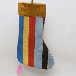 natural wool decorative kilim christmas stocking 11x18 christmas ornament home decor socks decorative santa socks christmas gift No 614