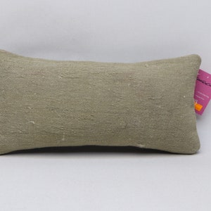 Copertura del cuscino per l'arredamento della casa, cuscino a strisce turco, cuscino costiero, cuscino per l'arredamento rustico, cuscino in lana fatto a mano, copertura del cuscino da 8x16 pollici n. 1023