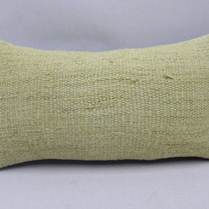 Copertura del cuscino arredamento per la casa, cuscino accento turco, cuscino costiero, cuscino arredamento rustico, cuscino di lana fatto a mano, copertura cuscino 8x16 pollici n. 1143