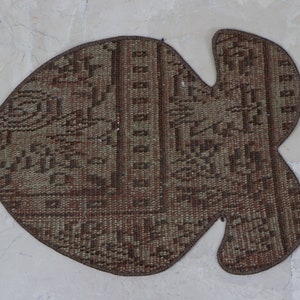 Pet feeding mat, Unique pet gift, Organic pet mat, Non slip mat food & water bowl mat, Vinyl floor mat, Dish mat, Gifts for pets, No 26