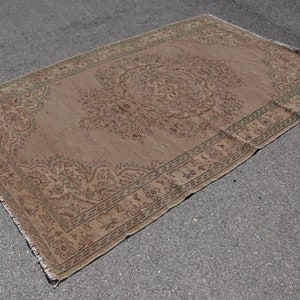 Turkish rug, Oushak rug, Floor rug, Handmade rug, Vintage rug, Bohemian rug, Interior desing, Home decor, Anatolian rug, 5.5 x 8.6 ft TR4995