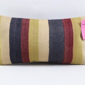 boho kilim copertura del cuscino cuscino lombare cuscino di lana fatto a mano boho decor pillow turco cuscino decorativo 8x16 pollici copertura del cuscino no 763