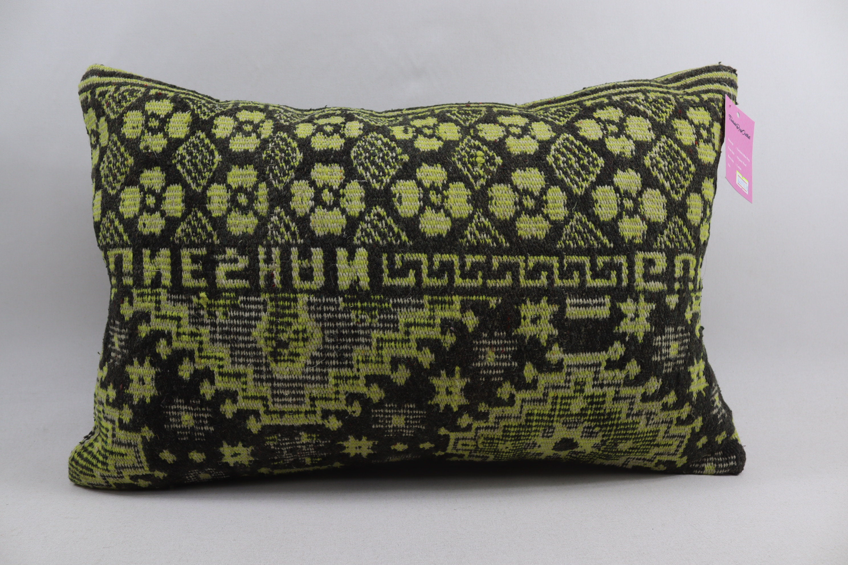turkish oriental kilim pillow aztec kilim pillow ethnic kilim pillow bohemian kilim pillow lumbar kilim pillow 16x24 pillow cover no 1670
