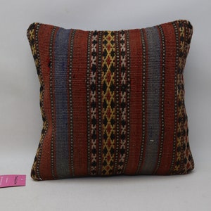 Cuscino kilim fatto a mano, cuscino kilim naturale, cuscino kilim decorativo, cuscino kilim Boho, cuscino Boho 12 x 12 pollici copertura cuscino n. 508