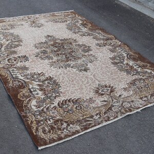FREE SHIPPING 5.9 x 8.4 ft turkish rug, wool rug, oriental  rug, vintage area rug, bedroom  rug,anatolian rug , bohemian rug TR0380