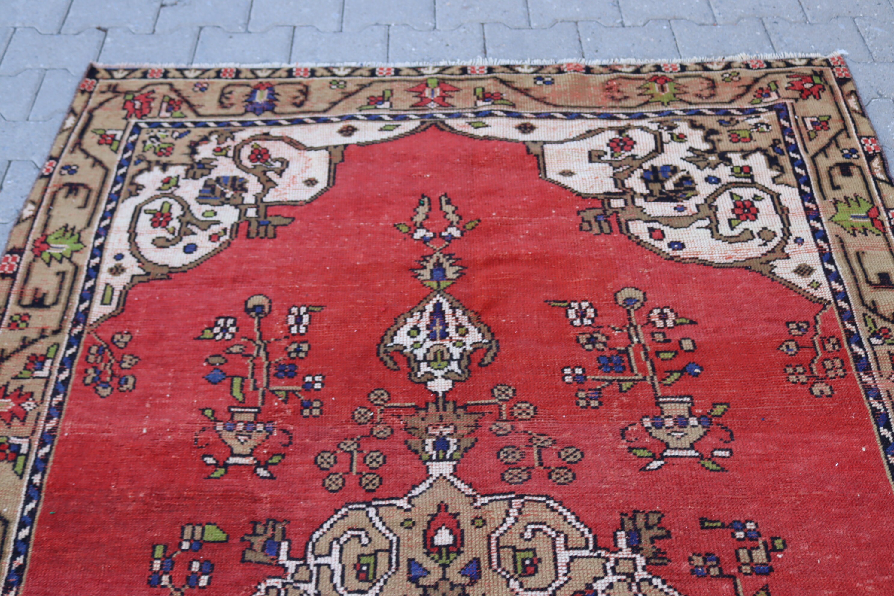 Roter Teppich großer Teppich Schlafzimmer Teppich Boho | Etsy