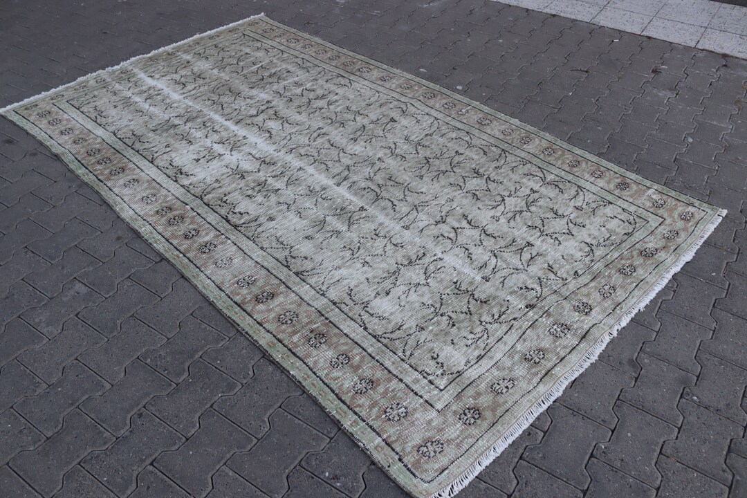 Pale Turkish Rug Large Area Rug Vintage Rug Coastal Rug - Etsy