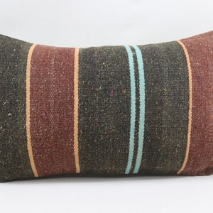 sofa lumbar kilim pillow cover turkish pillow home decor pillow decorative kilim pillow natural pillow 12x20 inches pillow cover no 1800