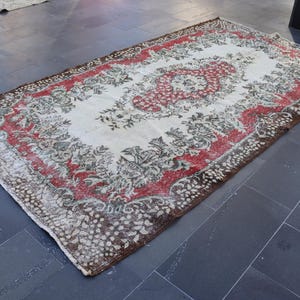 turkish  rug, area rug, boho decor rug, vintage rug, large rug, handmade rug , turkey rug , floor rug FREE SHIPPING 5.7 x 10.6 ft TRV2102